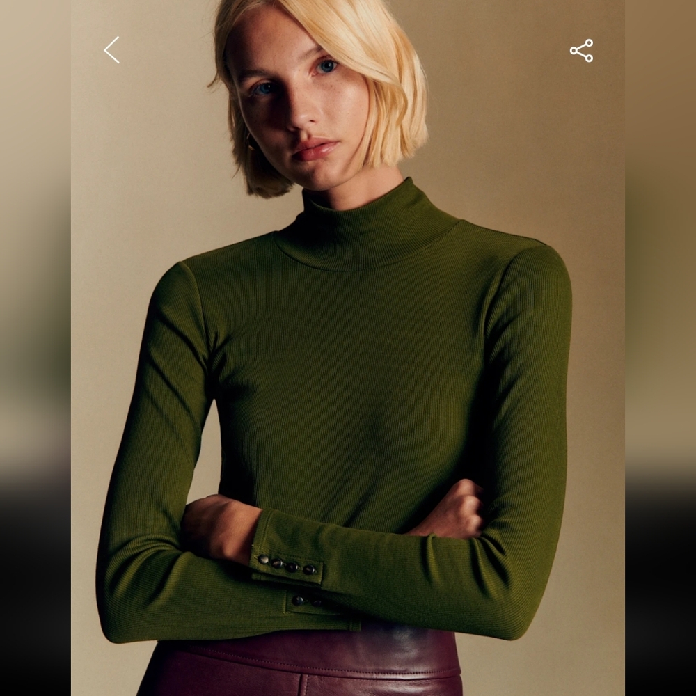 Sezane Felix Jumper Perfect Green - Size L